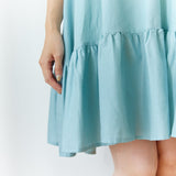 Short Dress｜ライトブルーが爽やかなショート丈サマードレス